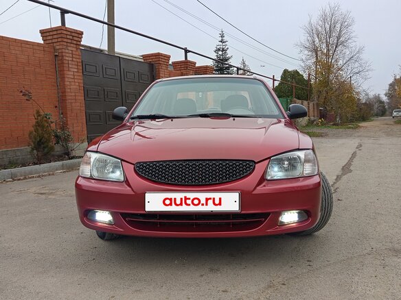 2006 Hyundai Accent ТагАЗ II, красный, 450000 рублей