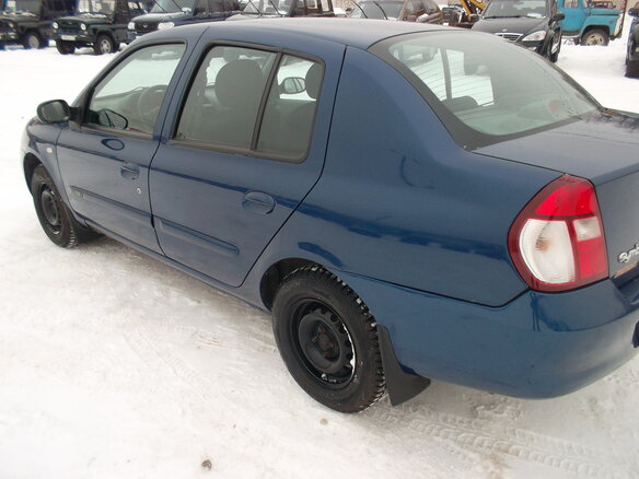 2007 Renault Symbol I Рестайлинг 2, синий - вид 2