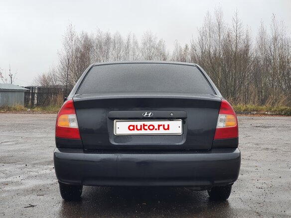 2008 Hyundai Accent ТагАЗ II, чёрный - вид 5