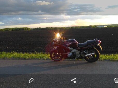 1995 Kawasaki ZZR 400, красный, 360000 рублей, вид 4