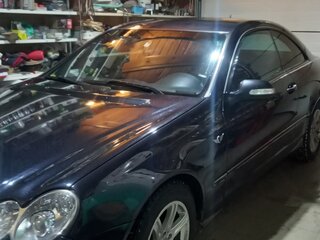 2008 Mercedes-Benz CLK-Класс 200 II (W209) Рестайлинг, синий, 1250000 рублей, вид 1