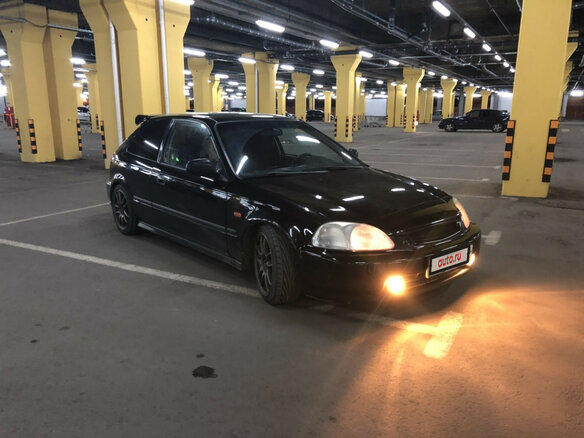 1995 Honda Civic VI, чёрный - вид 4