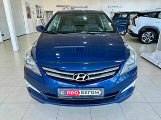 2016 Hyundai Solaris I Рестайлинг, синий, 899900 рублей, вид 5