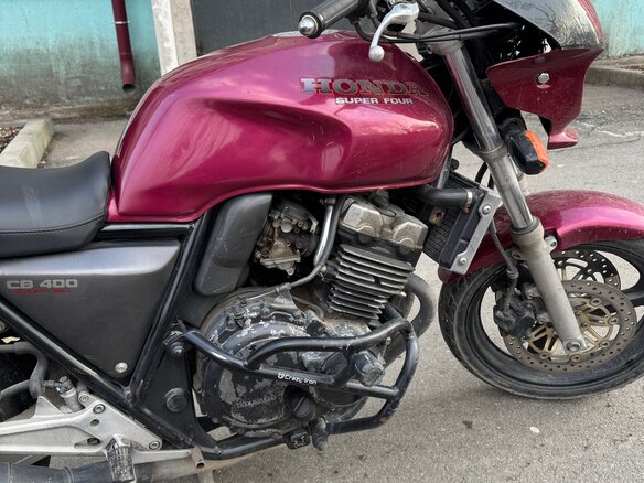 1996 Honda CB 400 Super Four, красный, 280000 рублей - вид 4
