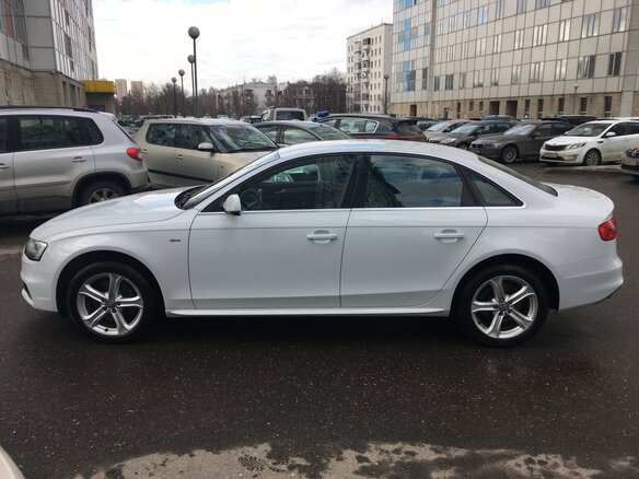 2013 Audi A4 IV (B8) Рестайлинг, белый - вид 7