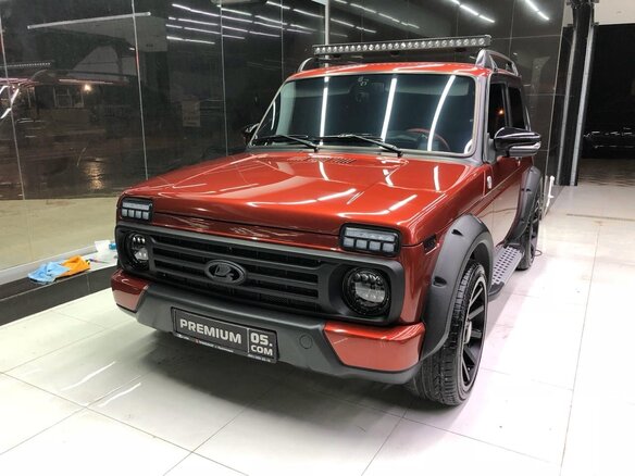 2017 Lada (ВАЗ) 2121 (4x4) Urban I Рестайлинг, красный - вид 2