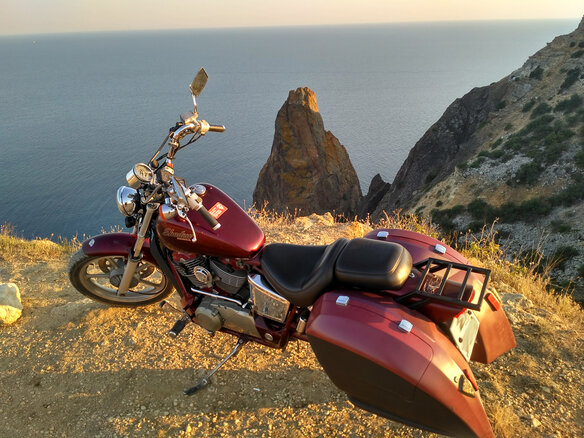 1988 Honda VT 1100, пурпурный - вид 9