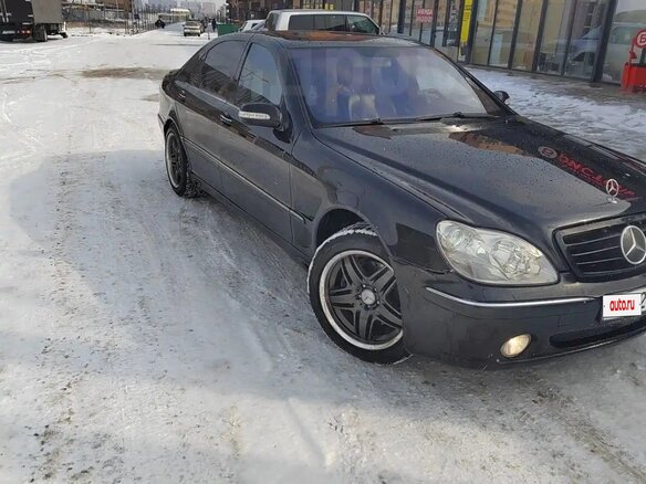 2004 Mercedes-Benz S-Класс 430 Long IV (W220) Рестайлинг, чёрный, 650000 рублей - вид 6