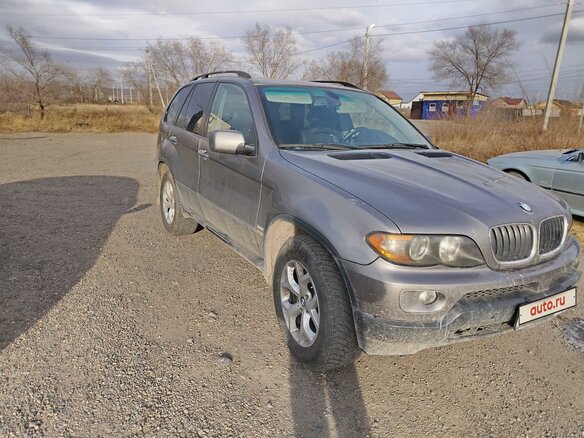 2005 BMW X5 3.0i I (E53) Рестайлинг, серый - вид 2
