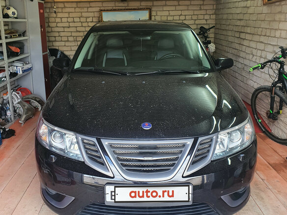 2008 Saab 9-3 II Рестайлинг, чёрный - вид 1