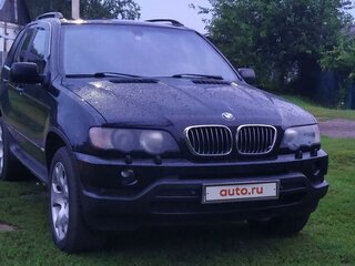 2002 BMW X5 3.0i I (E53), чёрный, 1450000 рублей, вид 3