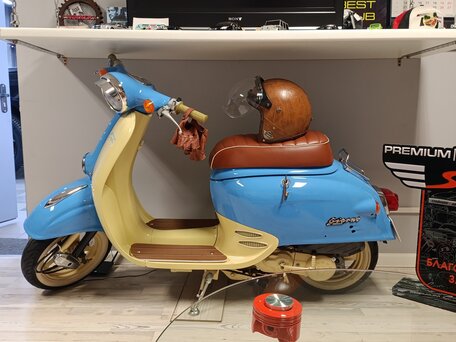 2001 Honda Giorno, голубой, 400000 рублей, вид 1