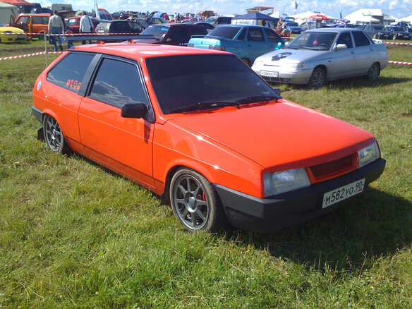 2002 Lada (ВАЗ) 2108, оранжевый, 350000 рублей - вид 7