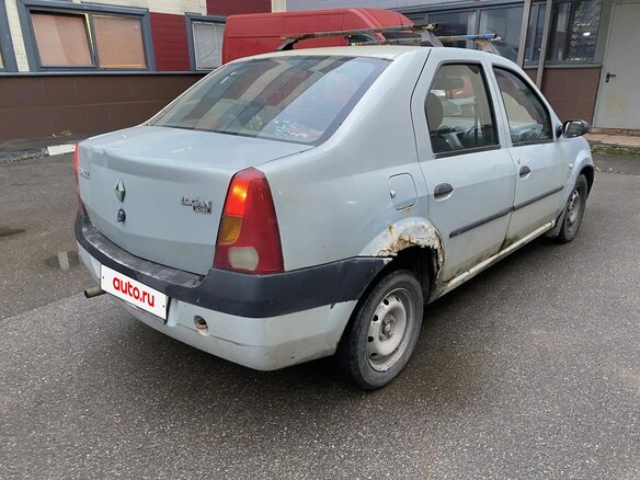 2006 Renault Logan I, серый, 145000 рублей - вид 3