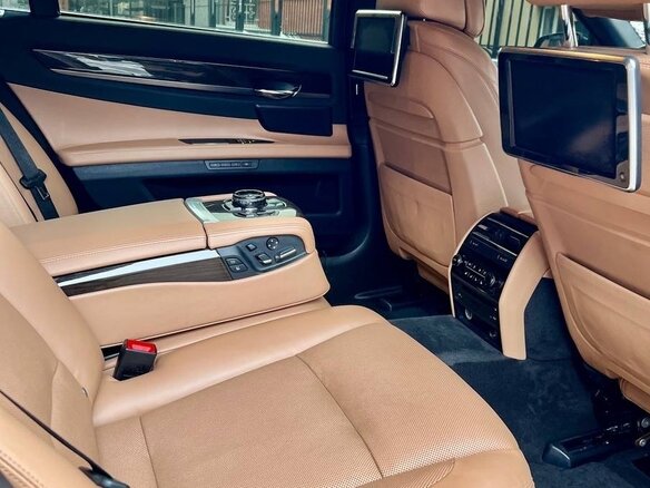 2013 BMW 7 серии 750Li xDrive V (F01/F02/F04) Рестайлинг, серый - вид 8