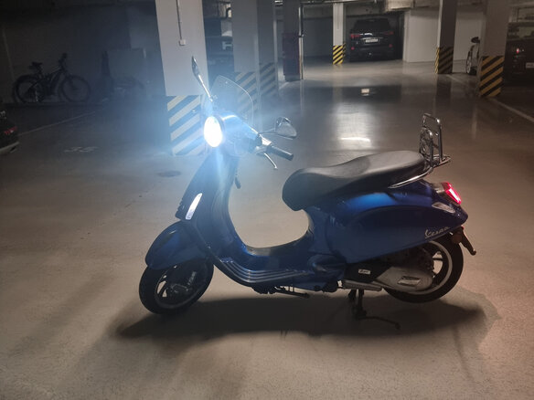 2021 Vespa Primavera, синий, 500000 рублей
