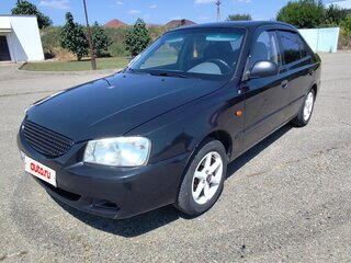 2006 Hyundai Accent ТагАЗ II, чёрный, 370000 рублей, вид 1