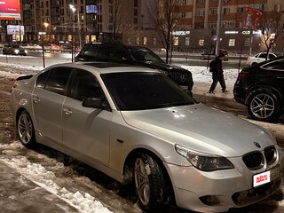 2003 BMW 5 серии 520i V (E60/E61), чёрный, 1200000 рублей, вид 2