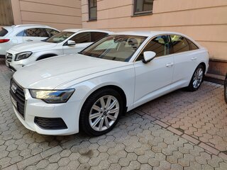 2021 Audi A6 40 TDI V (C8), белый, 3550000 рублей, вид 2