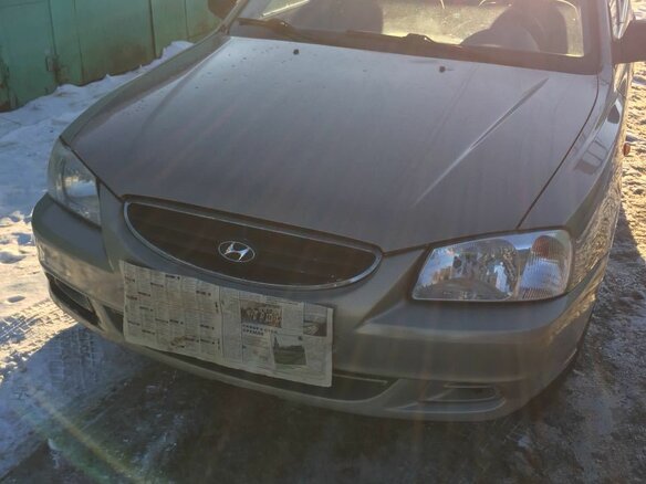 2008 Hyundai Accent ТагАЗ II, бежевый