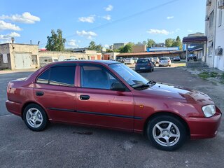 2005 Hyundai Accent ТагАЗ II, красный, 350000 рублей, вид 4