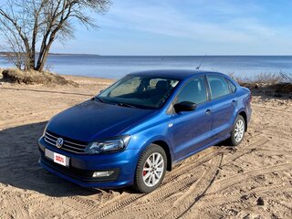 2018 Volkswagen Polo V Рестайлинг, синий, 740000 рублей, вид 1