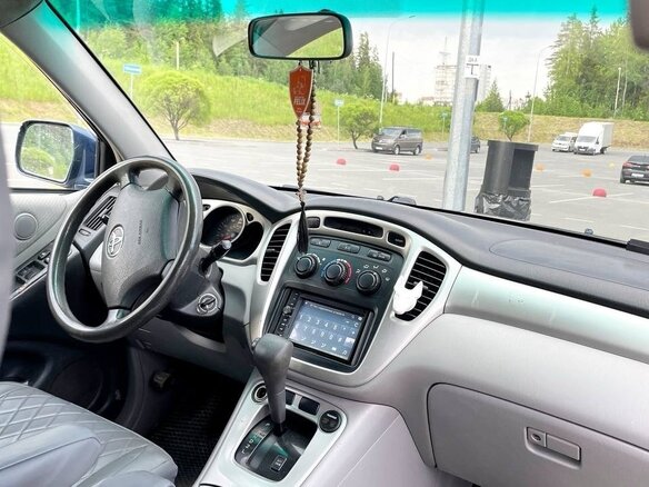 2004 Toyota Highlander I (XU20) Рестайлинг, синий, 770000 рублей - вид 9