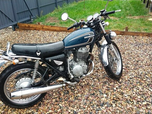 2002 Honda CB 400SS, синий - вид 2