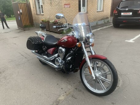 2007 Kawasaki VN900 Vulcan, красный, 450000 рублей, вид 5