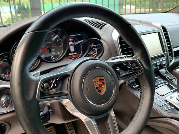 2012 Porsche Cayenne S II (958), синий, 3300000 рублей - вид 10