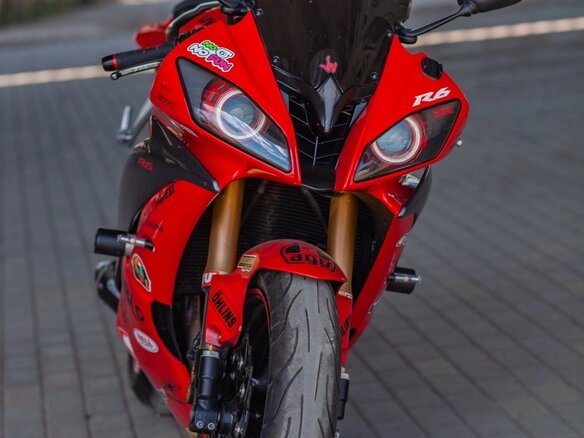 2008 Yamaha YZF-R6, красный, 850000 рублей - вид 1