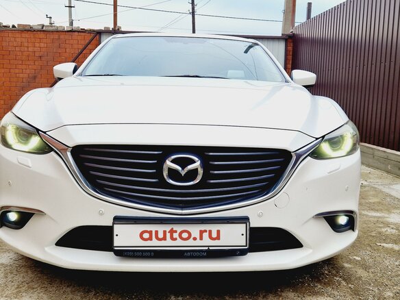 2016 Mazda 6 III (GJ) Рестайлинг, белый, 1950000 рублей