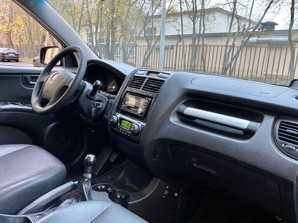 2007 Kia Sportage II, чёрный - вид 6