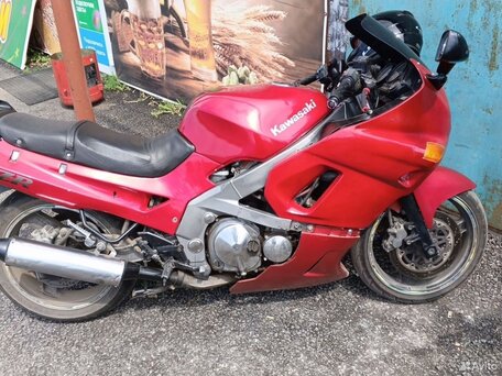 1998 Kawasaki ZZR 400, красный, 200000 рублей, вид 4