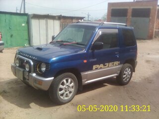 1998 Mitsubishi Pajero Mini I, синий, 350000 рублей, вид 1