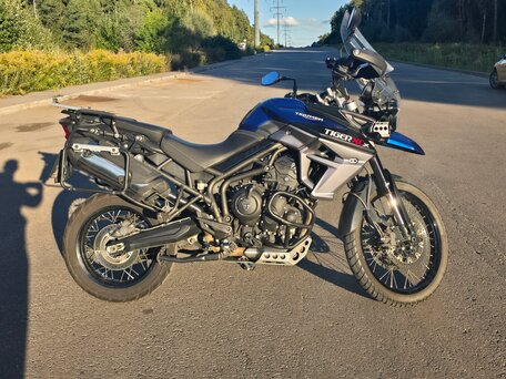 2017 Triumph Tiger 800, синий, 650000 рублей, вид 4