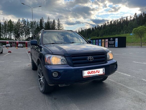 2004 Toyota Highlander I (XU20) Рестайлинг, синий, 770000 рублей - вид 2