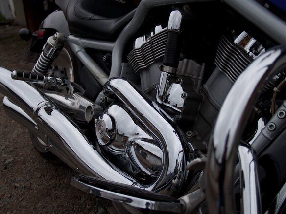 2003 Harley-Davidson V-Rod, синий - вид 2