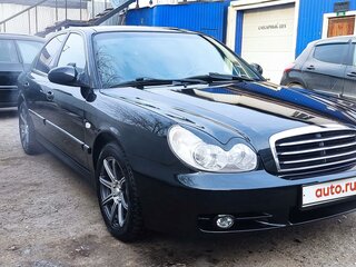 2007 Hyundai Sonata ТагАЗ IV (EF) Рестайлинг, чёрный, 700000 рублей, вид 2
