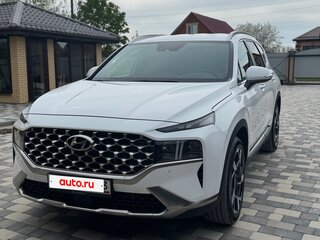 2021 Hyundai Santa Fe IV Рестайлинг, белый, 3650000 рублей, вид 4