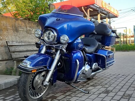 2009 Harley-Davidson Electra Glide, синий, 900000 рублей, вид 5