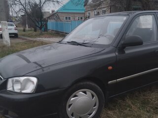 2008 Hyundai Accent ТагАЗ II, чёрный, 450000 рублей, вид 4