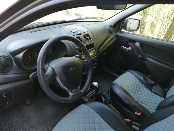 2013 Lada (ВАЗ) Kalina II, серебристый, 490000 рублей - вид 2