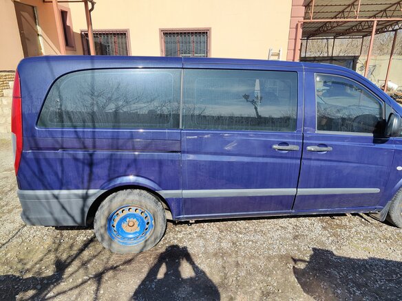 2008 Mercedes-Benz Vito 115 CDI L2 II (W639), синий, 1400000 рублей - вид 1