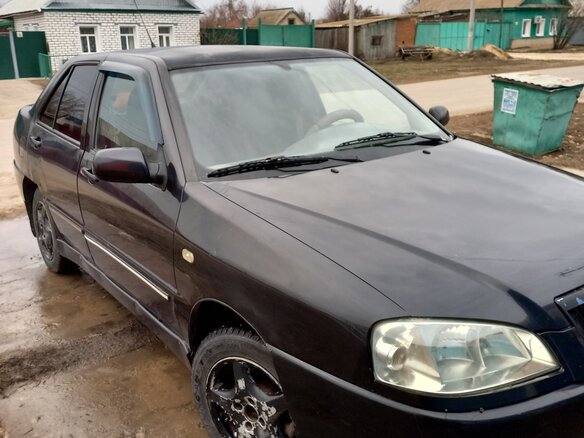 2008 Chery Amulet (A15) I, чёрный, 280000 рублей