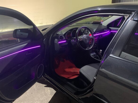2007 Mazda 3 I (BK) Рестайлинг, чёрный, 380000 рублей - вид 2