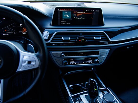 2020 BMW 7 серии 730d xDrive VI (G11/G12) Рестайлинг, чёрный, 7700000 рублей - вид 19