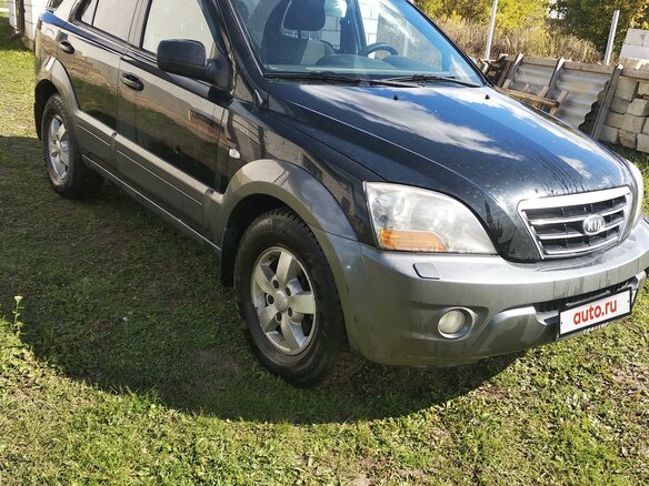 2007 Kia Sorento I Рестайлинг, чёрный, 680000 рублей - вид 1