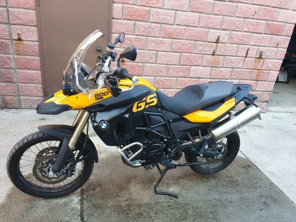 2008 BMW F 800 GS, жёлтый