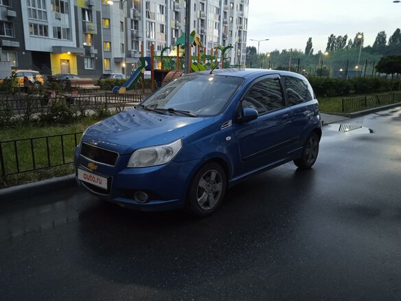 2010 Chevrolet Aveo I Рестайлинг, синий, 440000 рублей